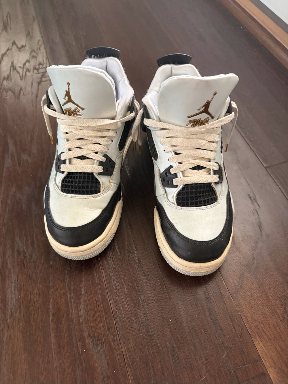 Air Jordan 4 Retro Kid’s Sneakers in White and Black